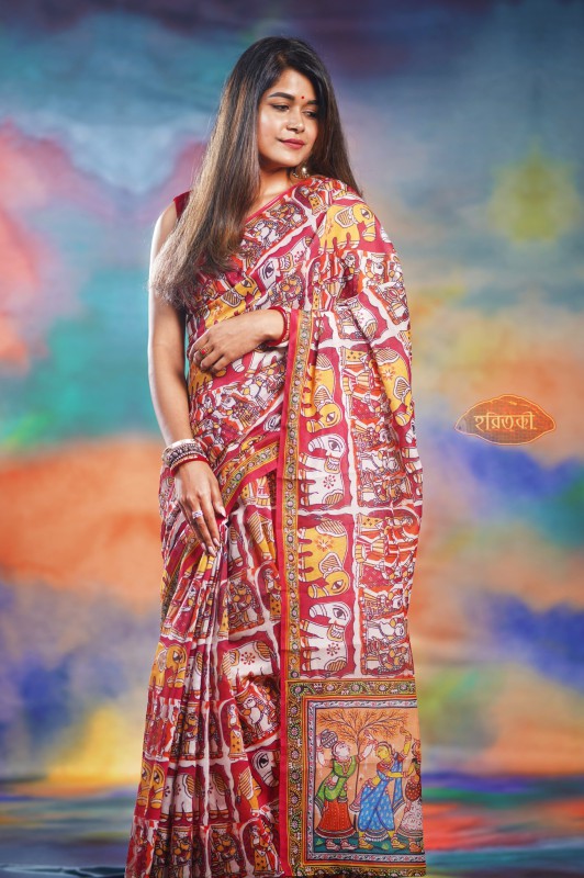 Colorful Hati Saree