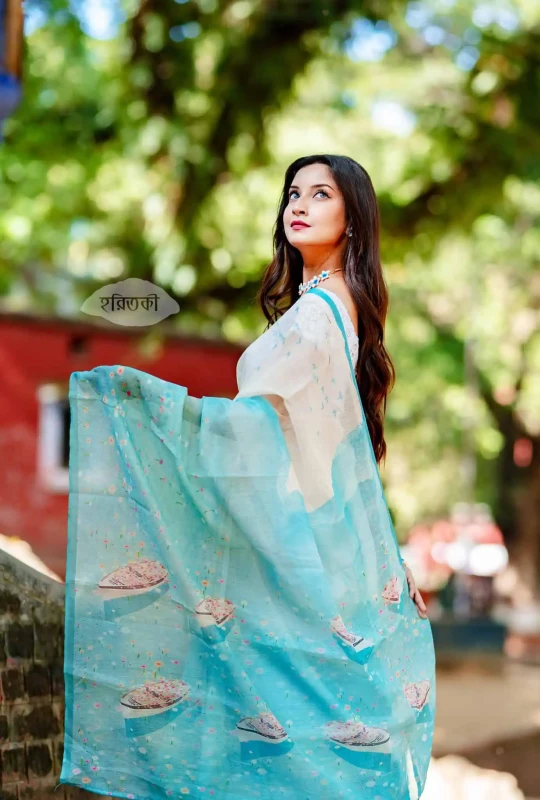 আর্ট সিল্ক ডিঙি শাড়ি
