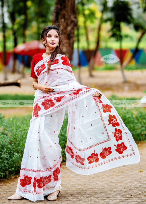 Roktojoba Cotton Saree