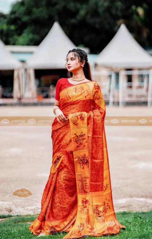 Terracotta Silk Sarees
