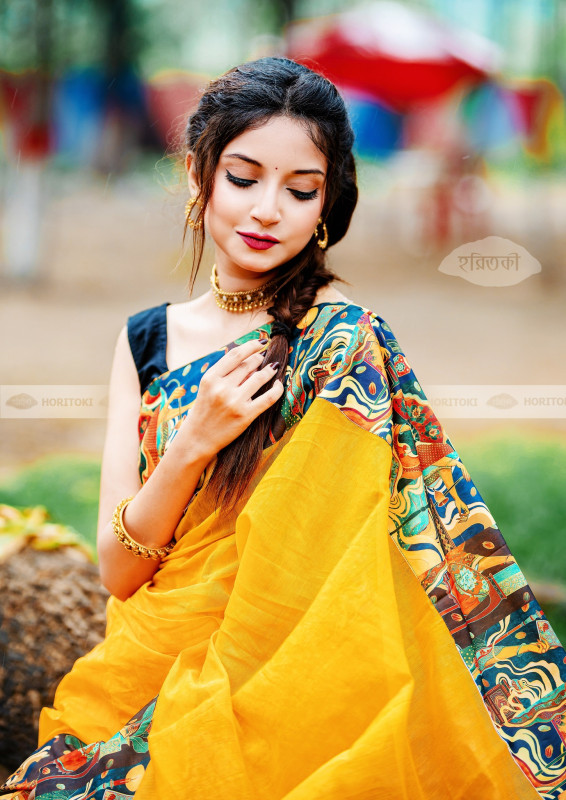 Magic new saree Half Silk Saree