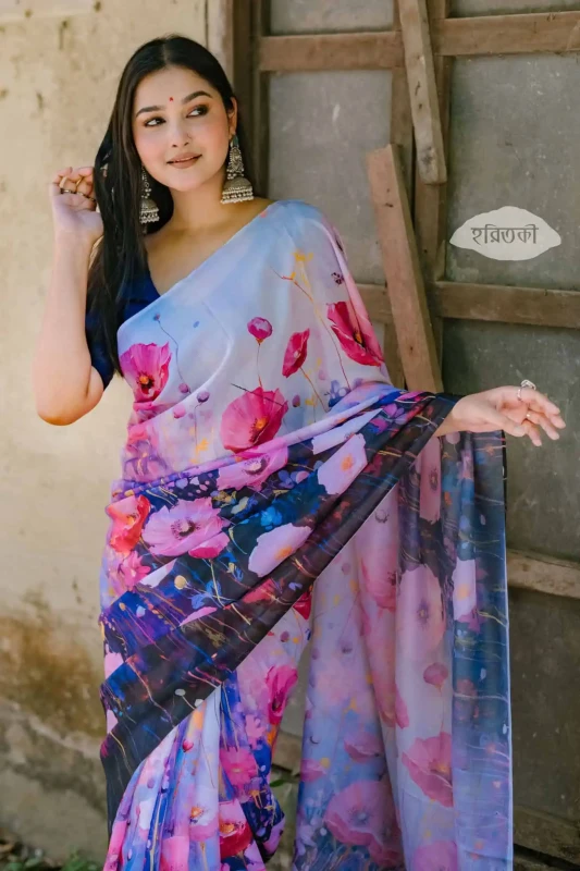 The Beauty of Lightweight Georgette Saree
