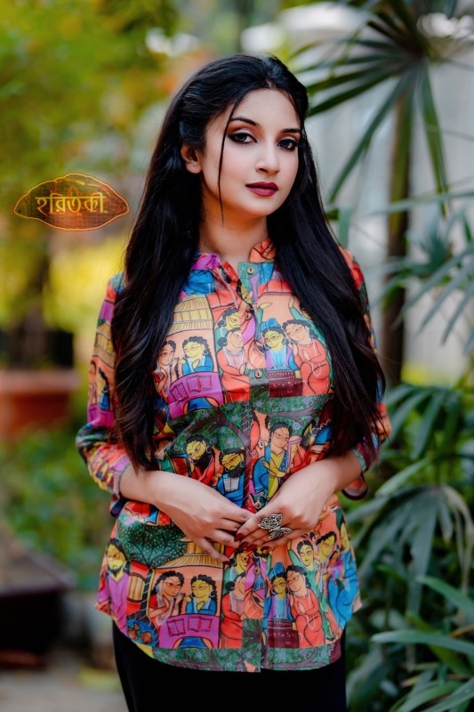 Tops with Patchitra Piece